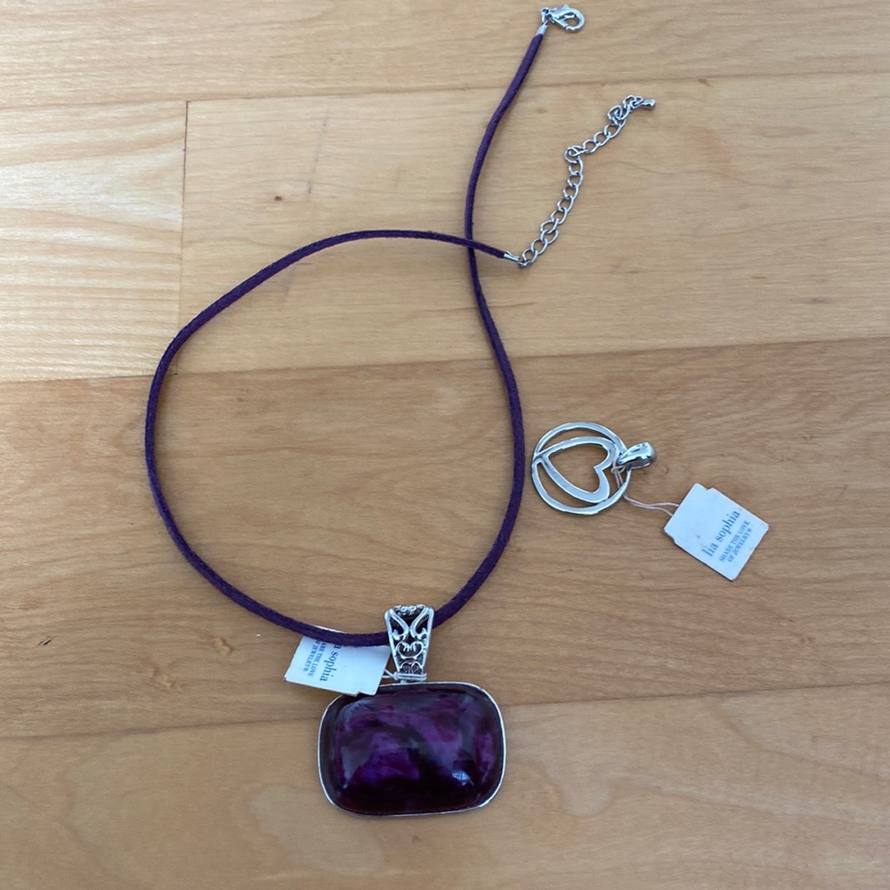 Lia Sophia necklace and extra pendant
